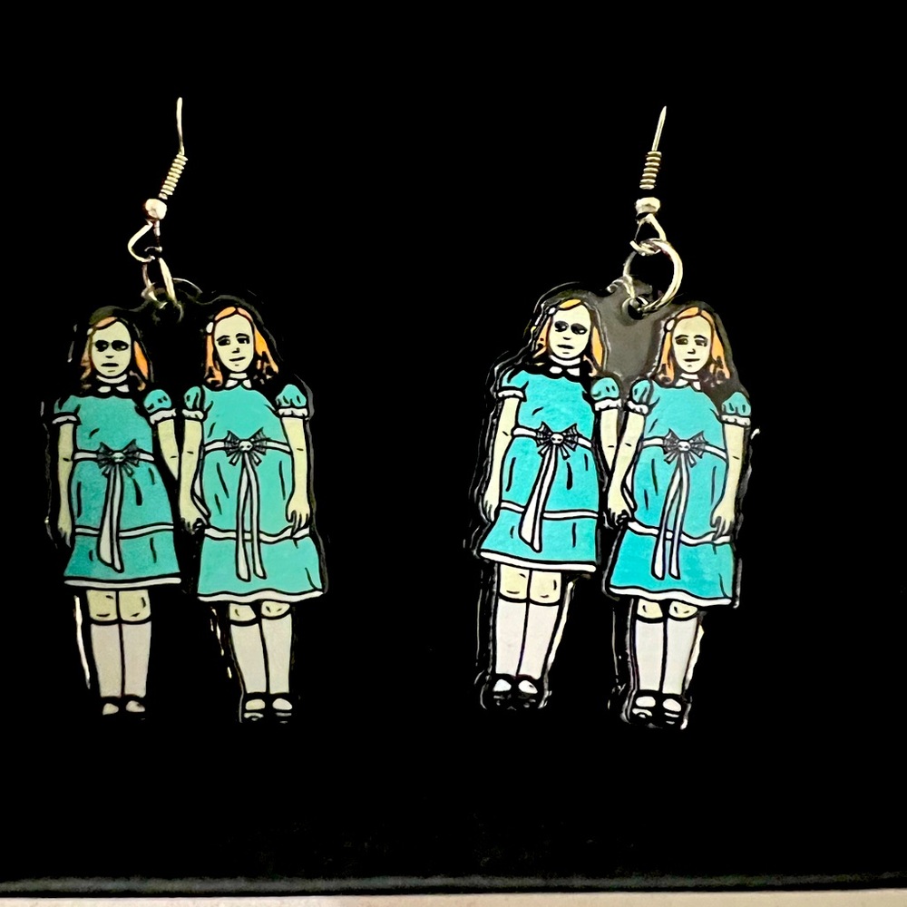 The Shining Movie Twin Earrings